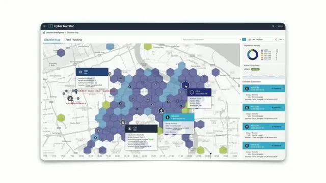 基于蜂窝网络的地理位置定位及人员聚集监控界面